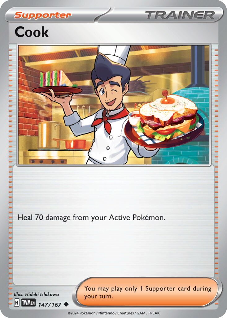 Cook 147/167 — Twilight Masquerade (English Pokémon TCG card)