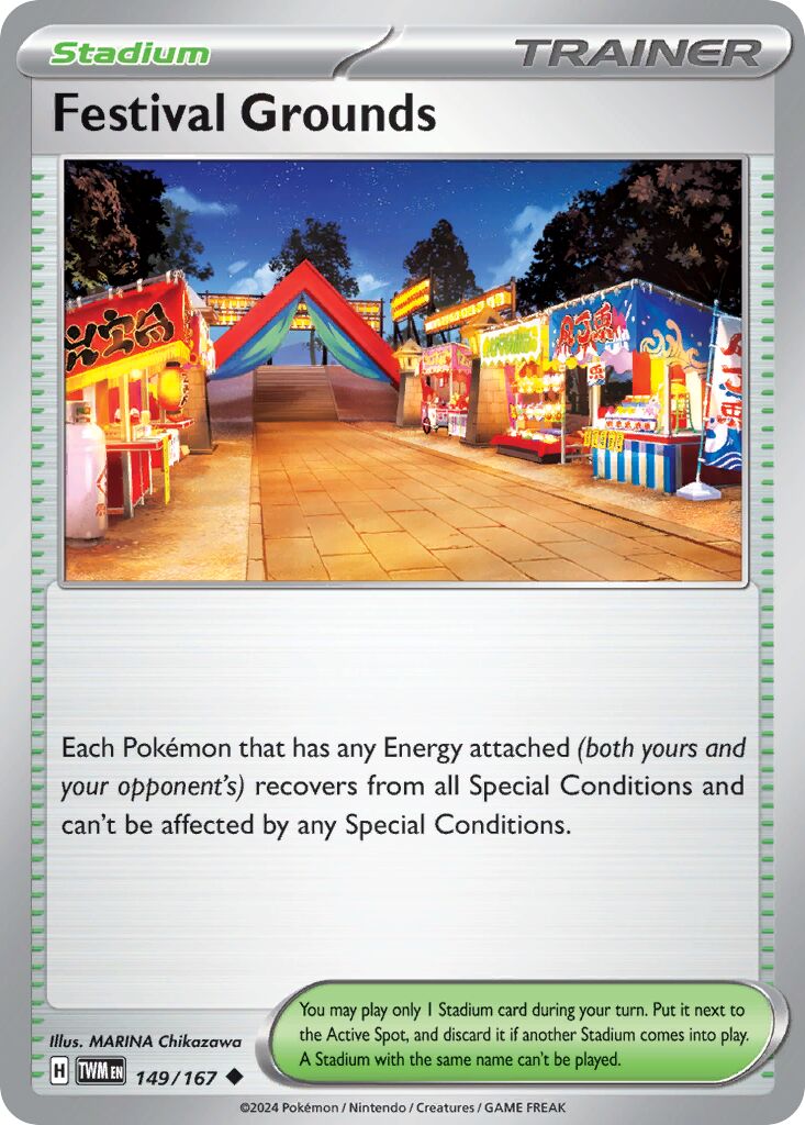 Festival Grounds 149/167 — Twilight Masquerade (English Pokémon TCG card)