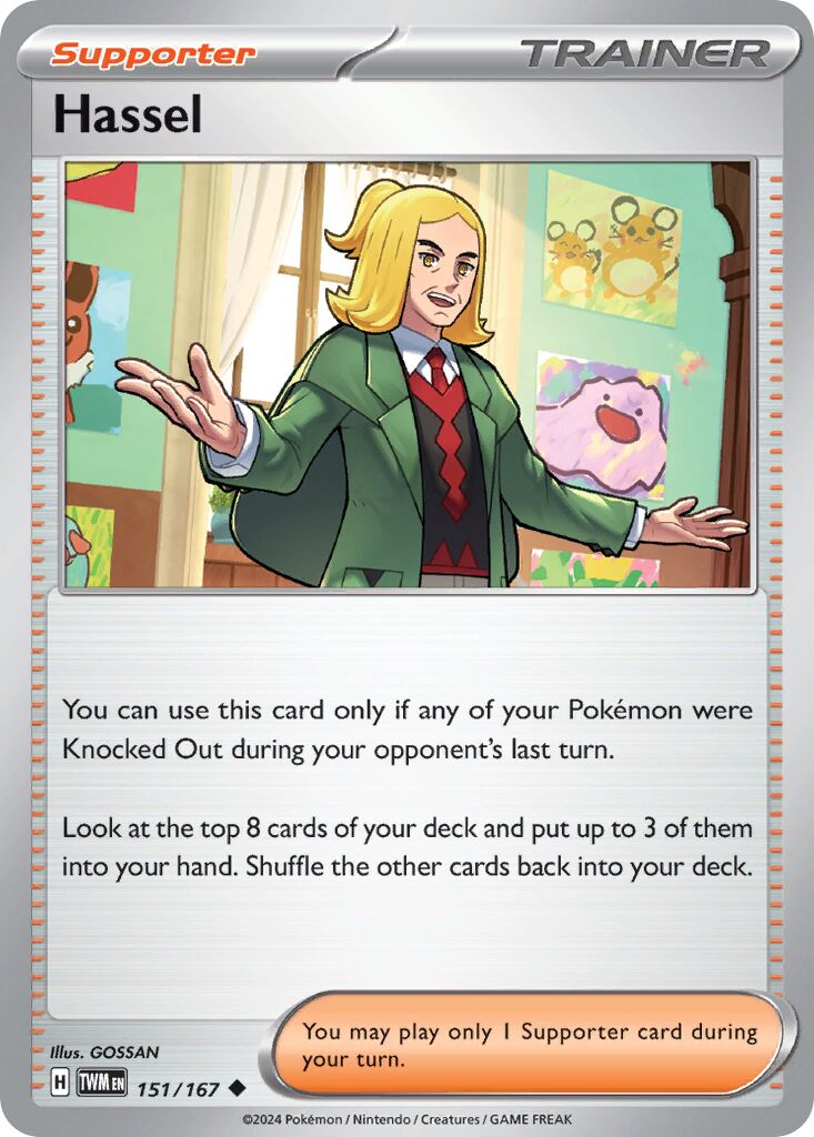 Hassel 151/167 — Twilight Masquerade (English Pokémon TCG card)