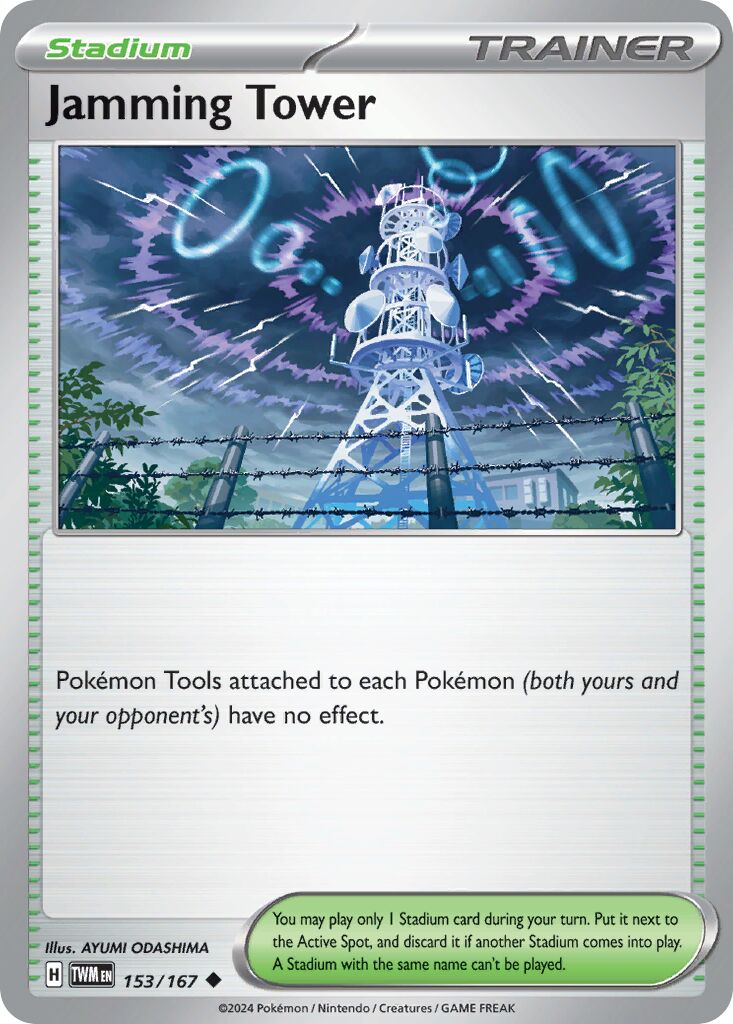 Jamming Tower 153/167 — Twilight Masquerade (English Pokémon TCG card)