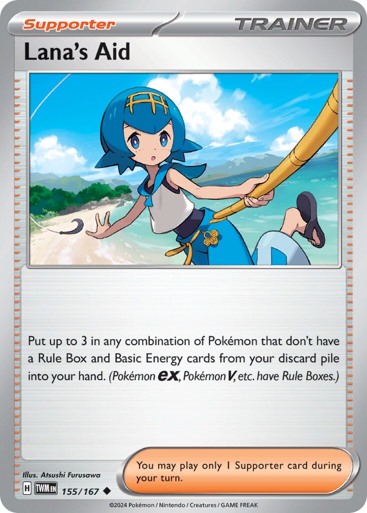 Lana's Aid 155/167 — Twilight Masquerade (English Pokémon TCG card)