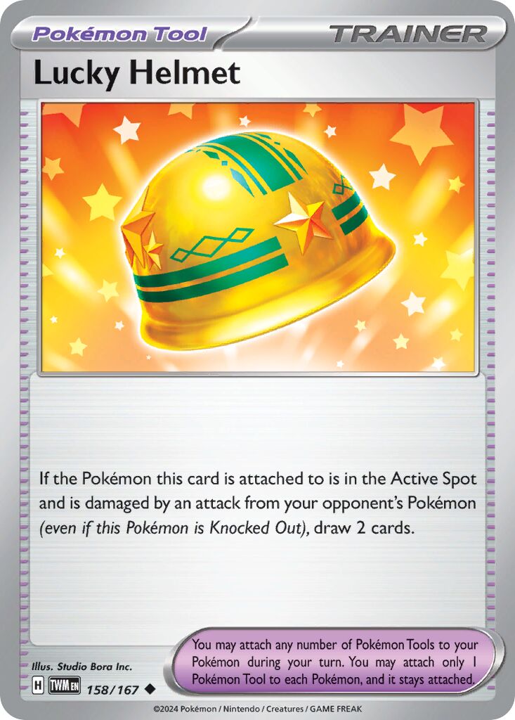 Lucky Helmet 158/167 — Twilight Masquerade (English Pokémon TCG card)