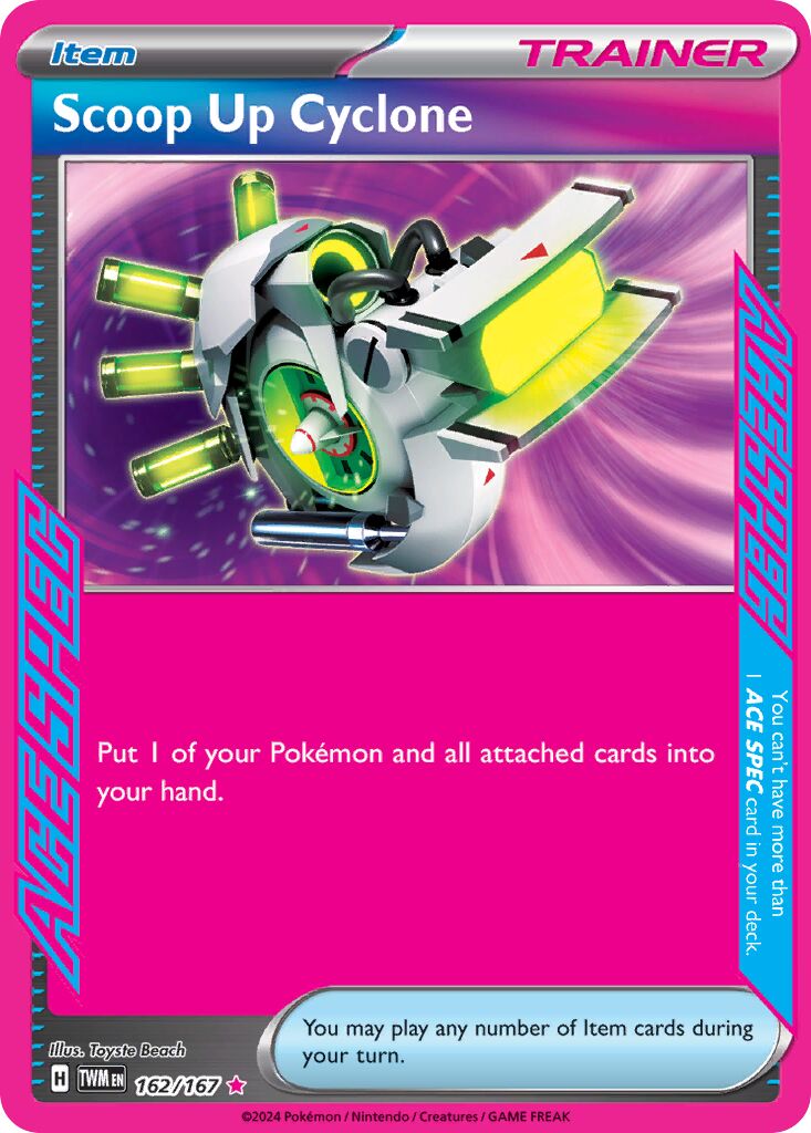 Scoop Up Cyclone 162/167 — Twilight Masquerade (English Pokémon TCG card)
