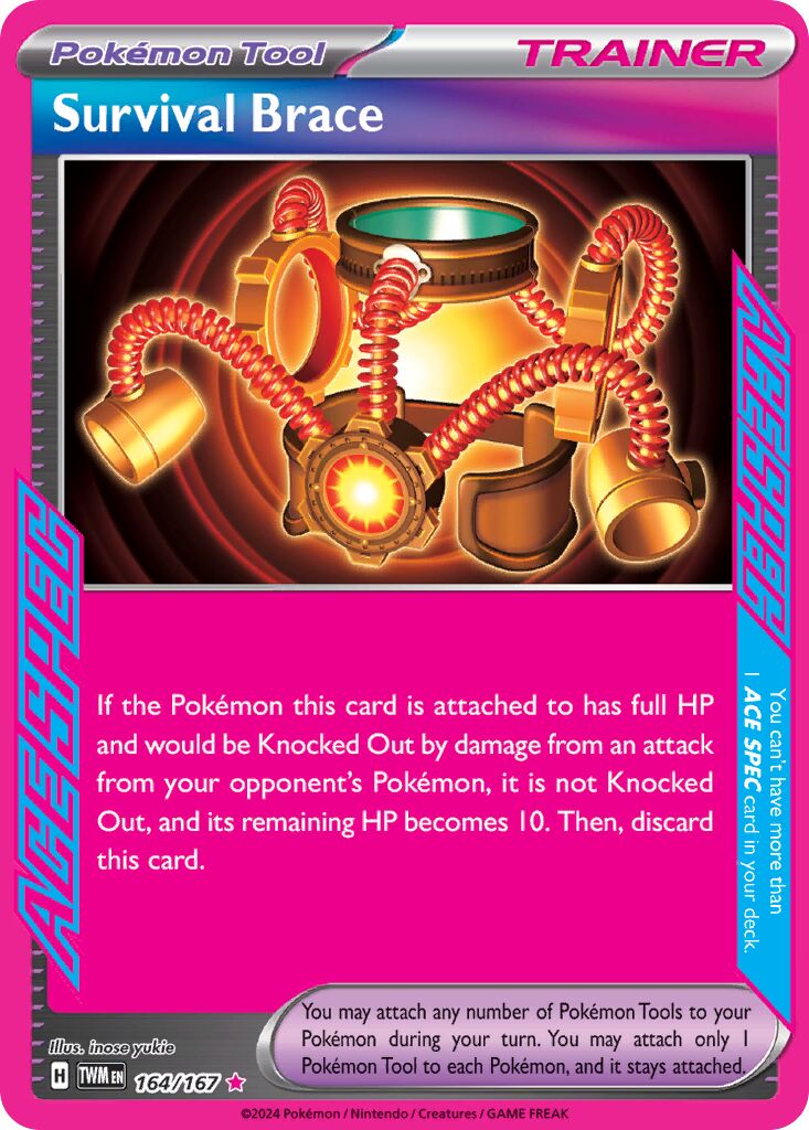 Survival Brace 164/167 — Twilight Masquerade (English Pokémon TCG card)