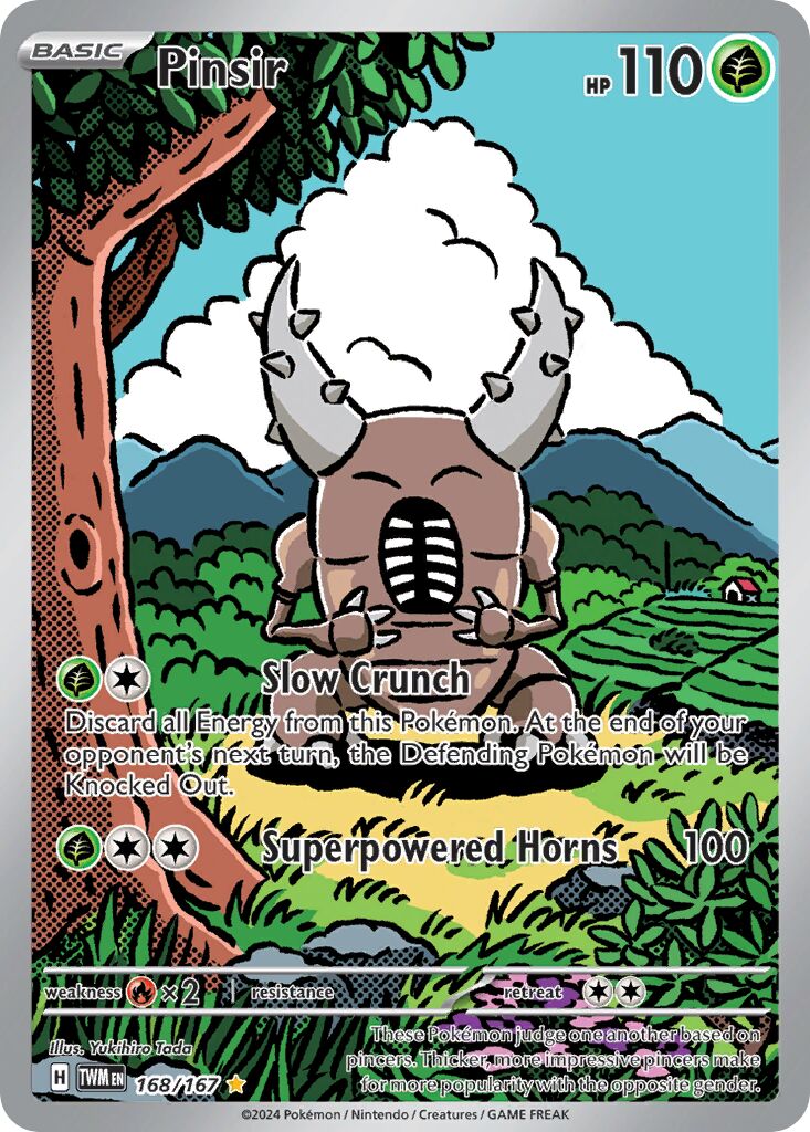 Pinsir 168/167 — Twilight Masquerade (English Pokémon TCG card)