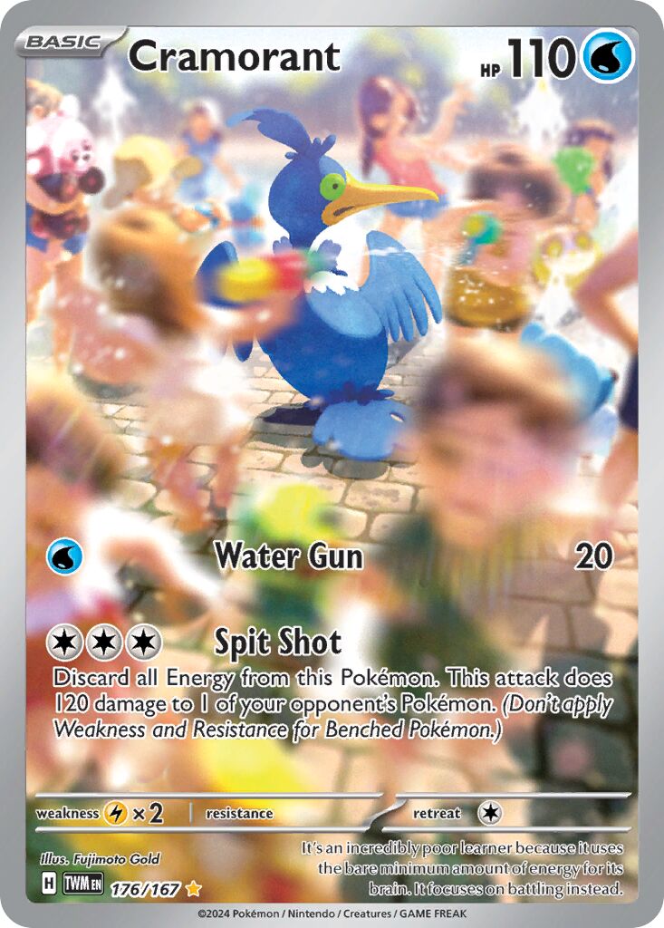 Cramorant 176/167 — Twilight Masquerade (English Pokémon TCG card)