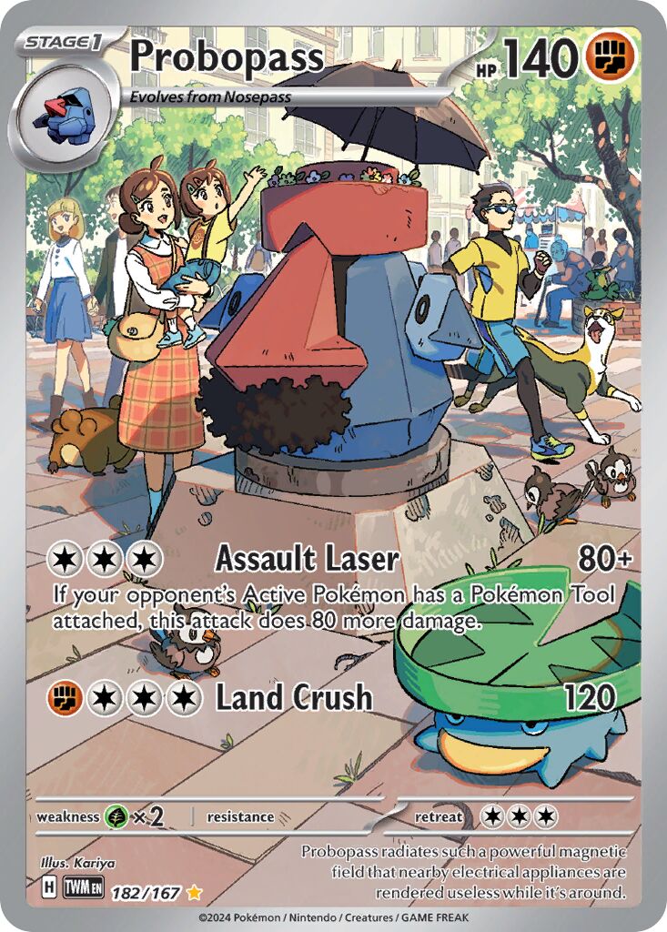 Probopass 182/167 — Twilight Masquerade (English Pokémon TCG card)