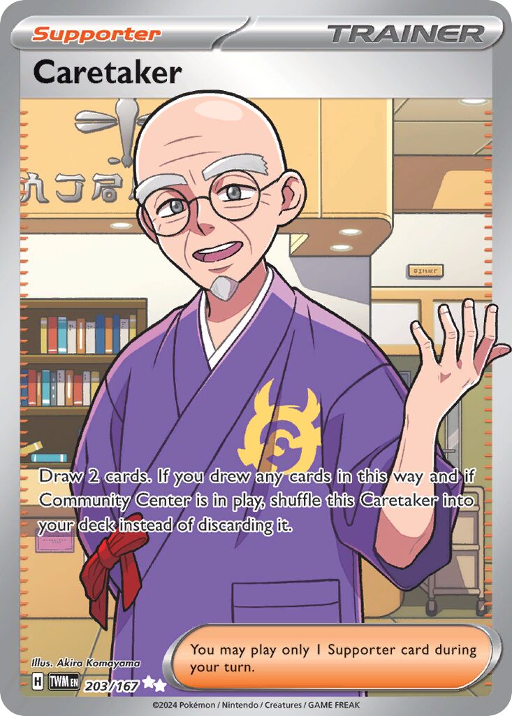 Caretaker 203/167 — Twilight Masquerade (English Pokémon TCG card)