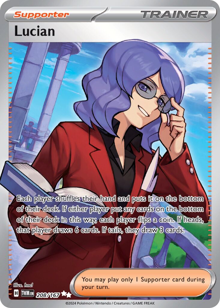 Lucian 208/167 — Twilight Masquerade (English Pokémon TCG card)