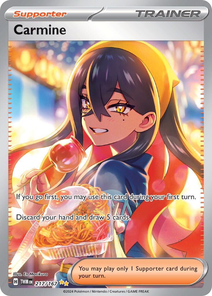 Carmine 217/167 — Twilight Masquerade (English Pokémon TCG card)