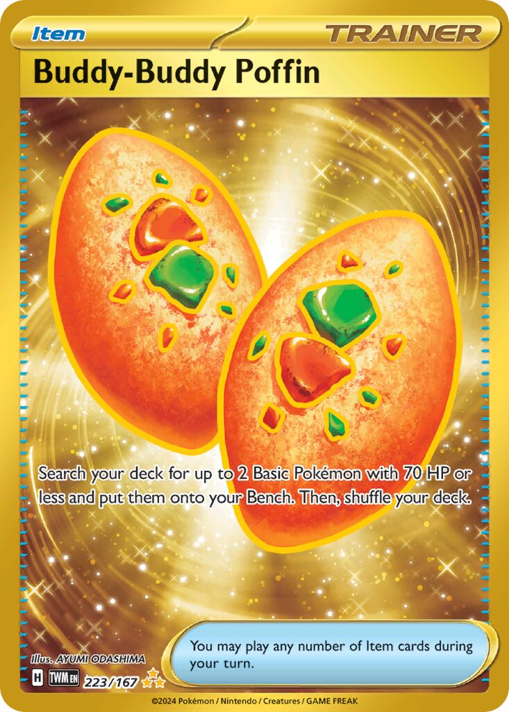 Buddy-Buddy Poffin 223/167 — Twilight Masquerade (English Pokémon TCG card)