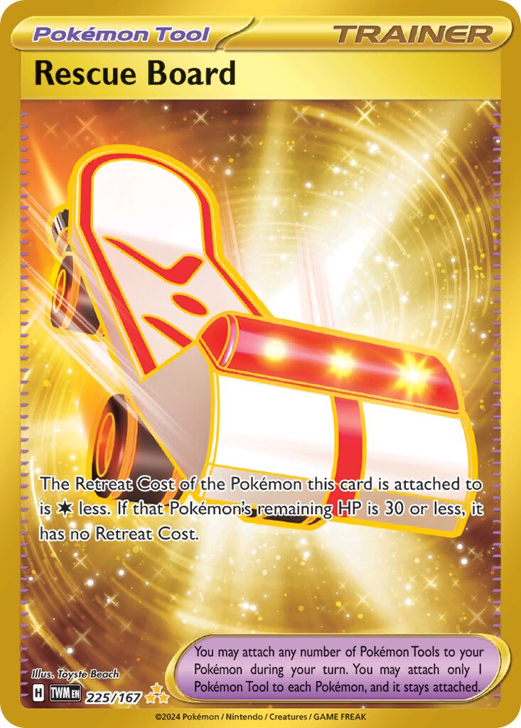 Rescue Board 225/167 — Twilight Masquerade (English Pokémon TCG card)