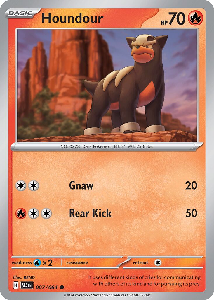 Houndour 007/64 — Shrouded Fable (English Pokémon TCG card)
