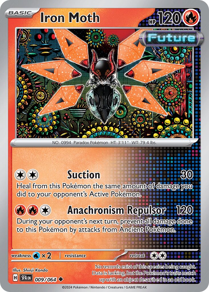 Iron Moth 009/64 — Shrouded Fable (English Pokémon TCG card)