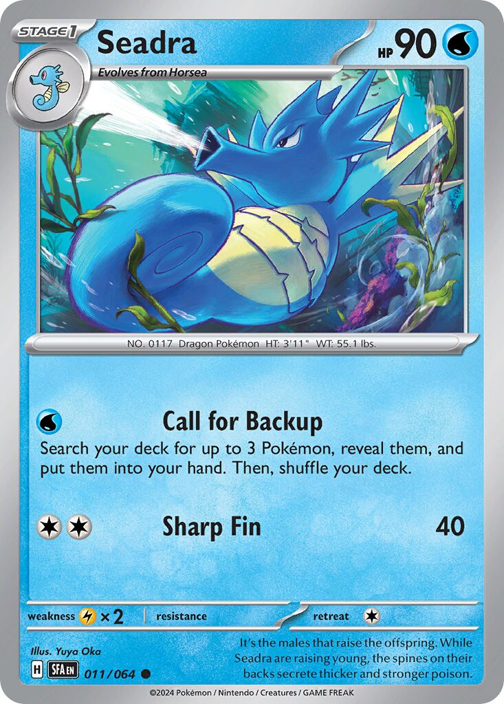 Seadra 011/64 — Shrouded Fable (English Pokémon TCG card)