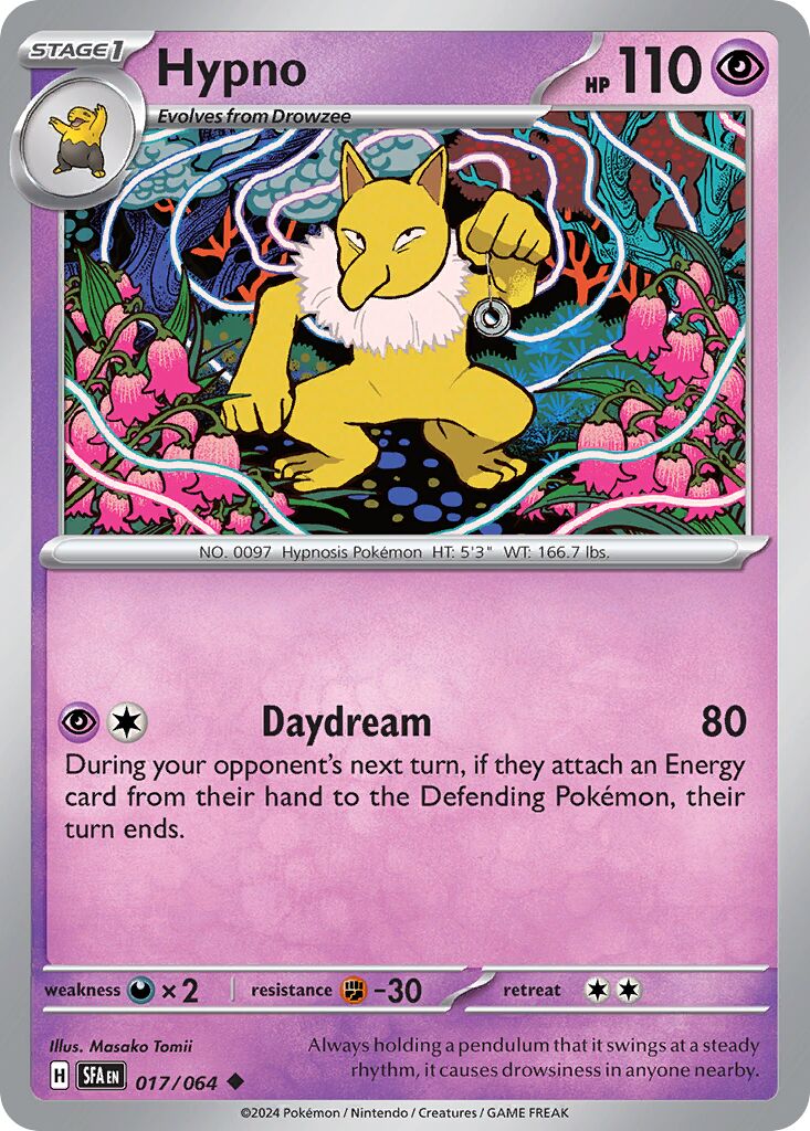 Hypno 017/64 — Shrouded Fable (English Pokémon TCG card)
