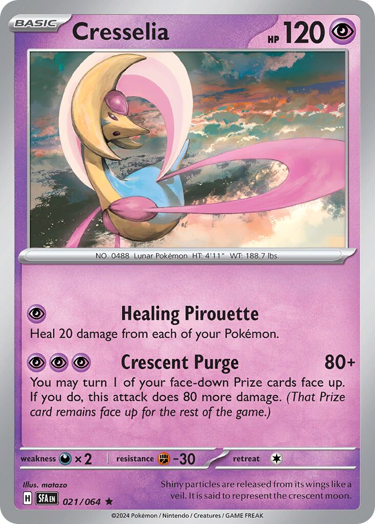 Cresselia 021/64 — Shrouded Fable (English Pokémon TCG card)