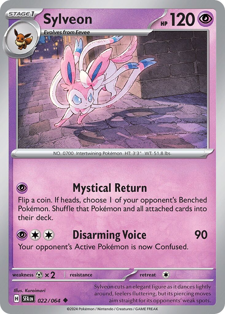 Sylveon 022/64 — Shrouded Fable (English Pokémon TCG card)