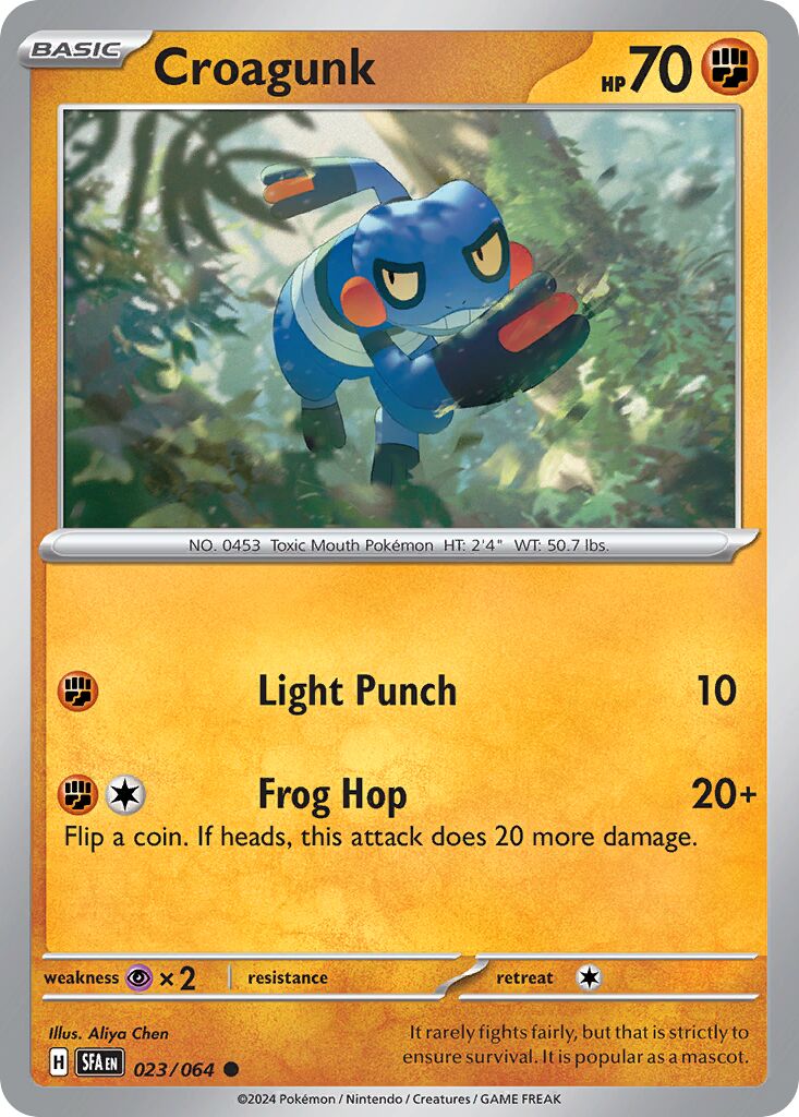 Croagunk 023/64 — Shrouded Fable (English Pokémon TCG card)