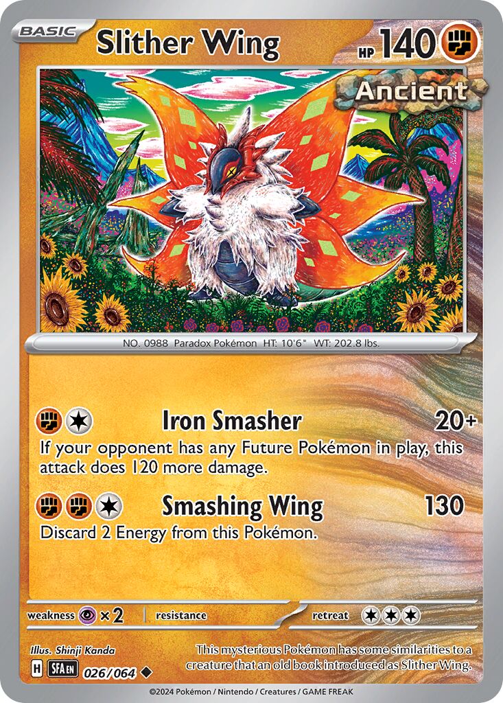 Slither Wing 026/64 — Shrouded Fable (English Pokémon TCG card)