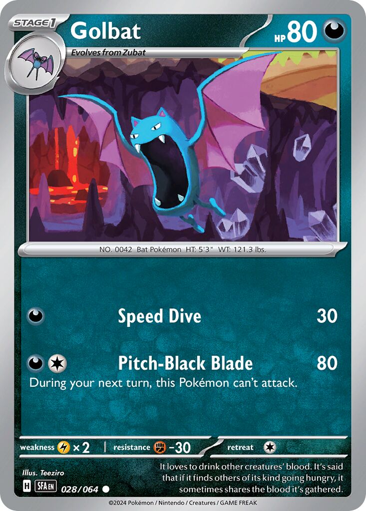 Golbat 028/64 — Shrouded Fable (English Pokémon TCG card)