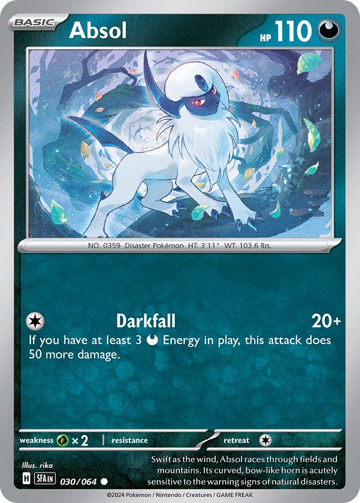 Absol 030/64 — Shrouded Fable (English Pokémon TCG card)