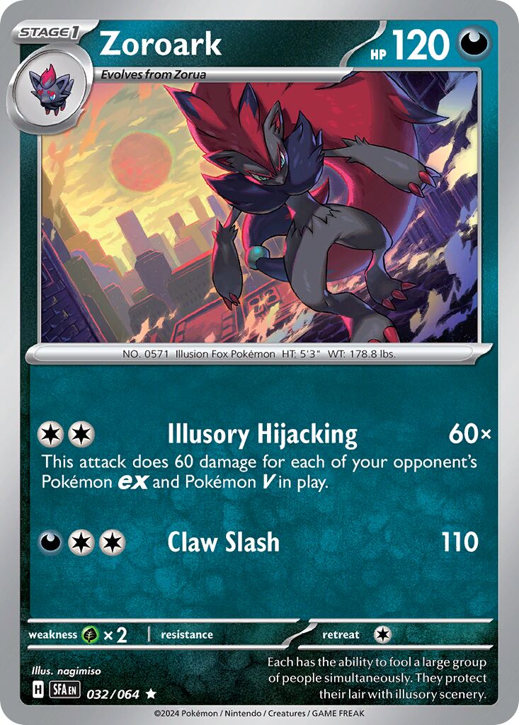 Zoroark 032/64 — Shrouded Fable (English Pokémon TCG card)