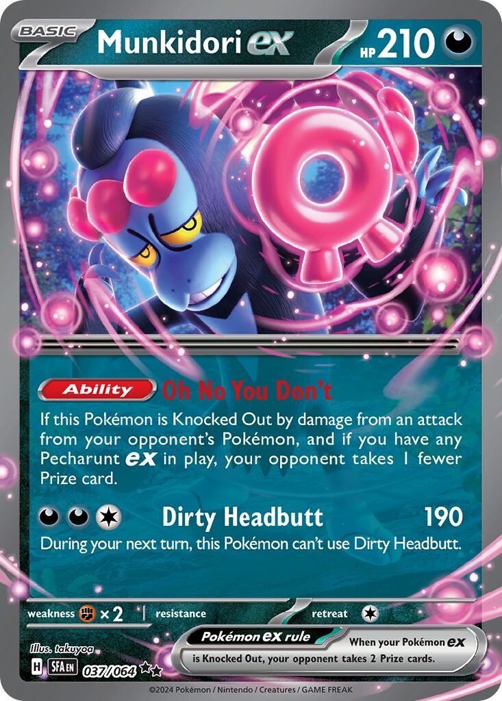 Munkidori ex 037/64 — Shrouded Fable (English Pokémon TCG card)