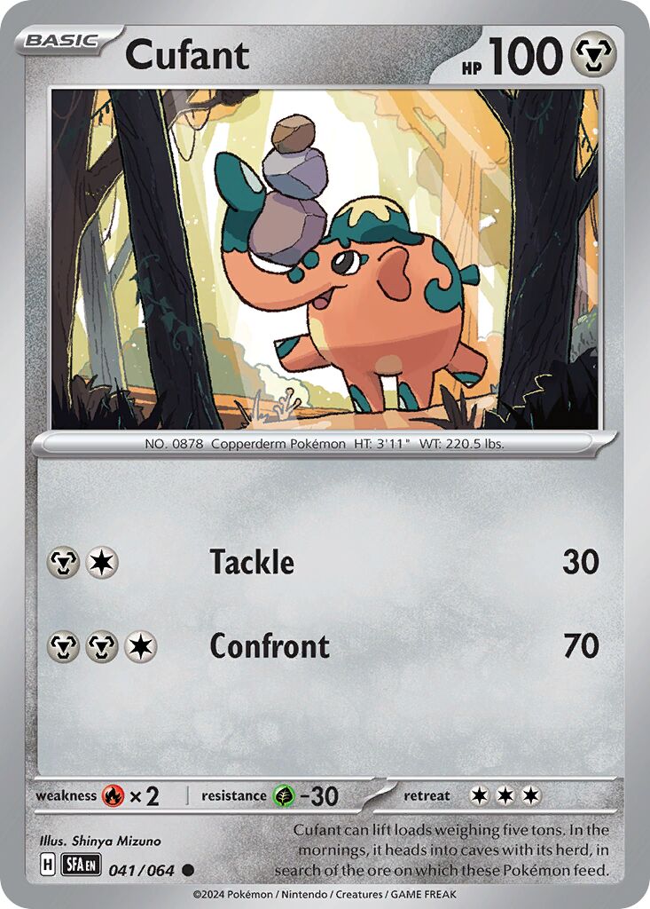 Cufant 041/64 — Shrouded Fable (English Pokémon TCG card)
