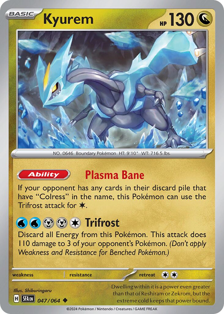 Kyurem 047/64 — Shrouded Fable (English Pokémon TCG card)