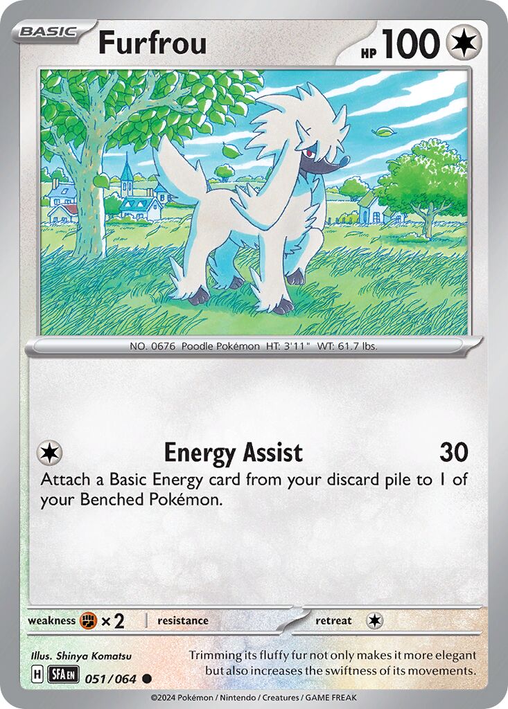 Furfrou 051/64 — Shrouded Fable (English Pokémon TCG card)