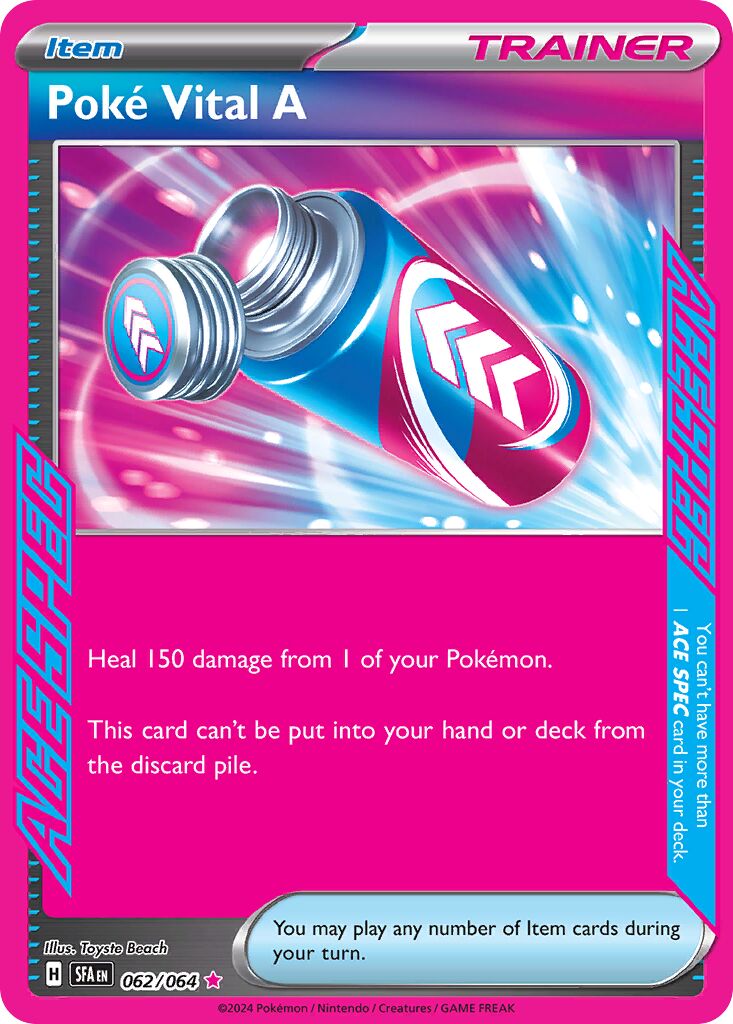 Poké Vital A 062/64 — Shrouded Fable (English Pokémon TCG card)