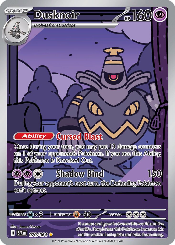 Dusknoir 070/64 — Shrouded Fable (English Pokémon TCG card)