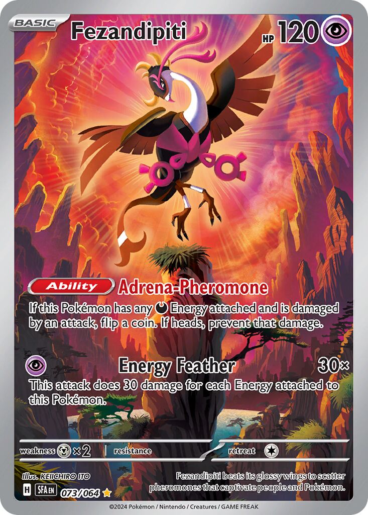 Fezandipiti 073/64 — Shrouded Fable (English Pokémon TCG card)