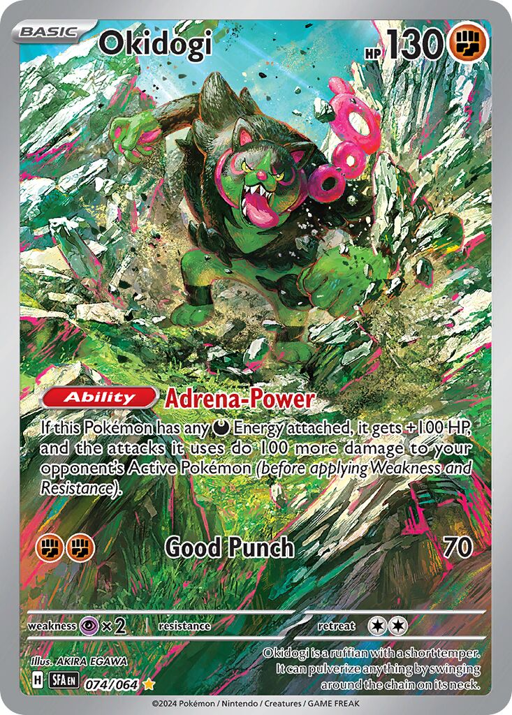 Okidogi 074/64 — Shrouded Fable (English Pokémon TCG card)