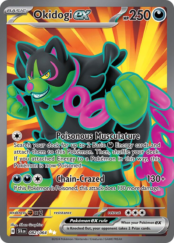 Okidogi ex 082/64 — Shrouded Fable (English Pokémon TCG card)