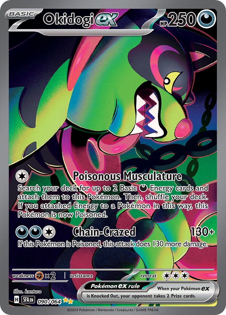 Okidogi ex 090/64 — Shrouded Fable (English Pokémon TCG card)