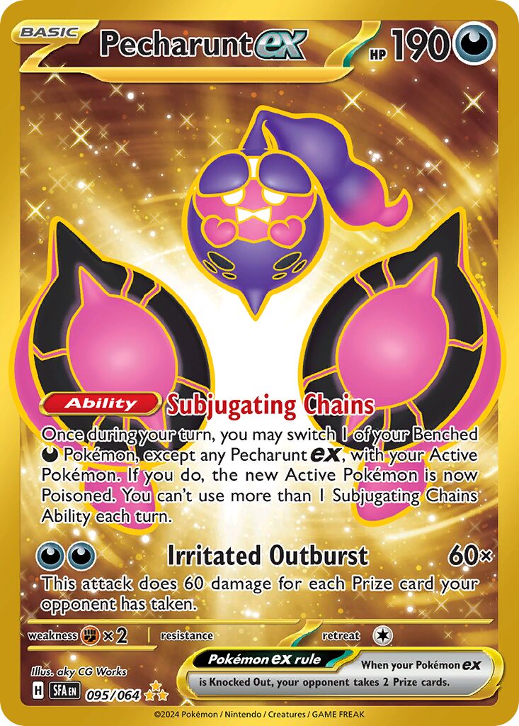 Pecharunt ex 095/64 — Shrouded Fable (English Pokémon TCG card)