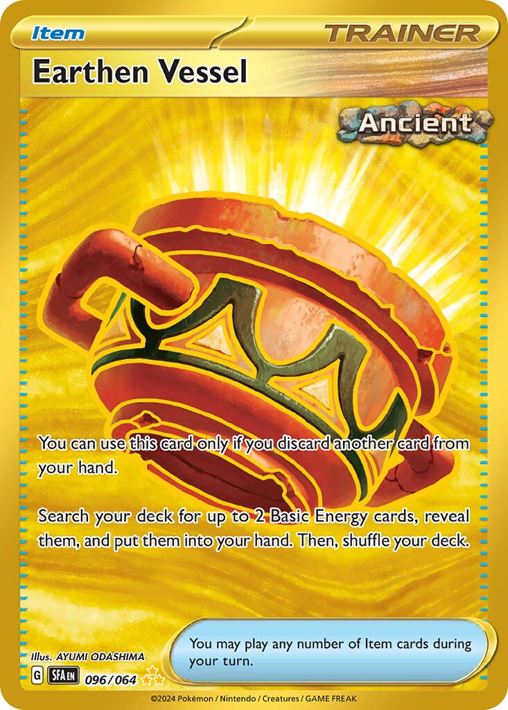 Earthen Vessel 096/64 — Shrouded Fable (English Pokémon TCG card)