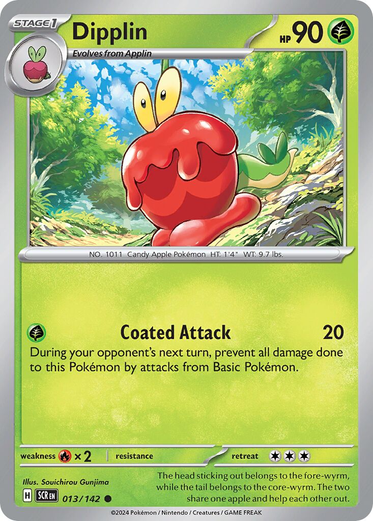 Dipplin 013/142 — Stellar Crown (English Pokémon TCG card)