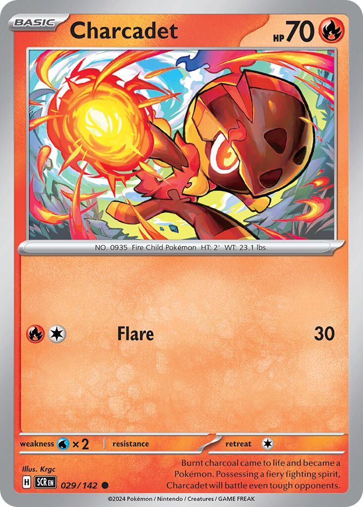 Charcadet 029/142 — Stellar Crown (English Pokémon TCG card)