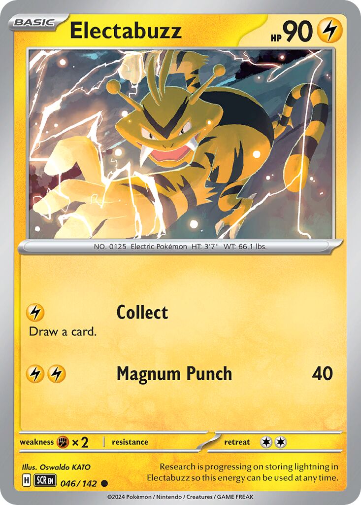 Electabuzz 046/142 — Stellar Crown (English Pokémon TCG card)