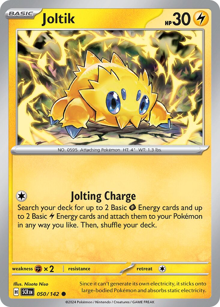 Joltik 050/142 — Stellar Crown (English Pokémon TCG card)