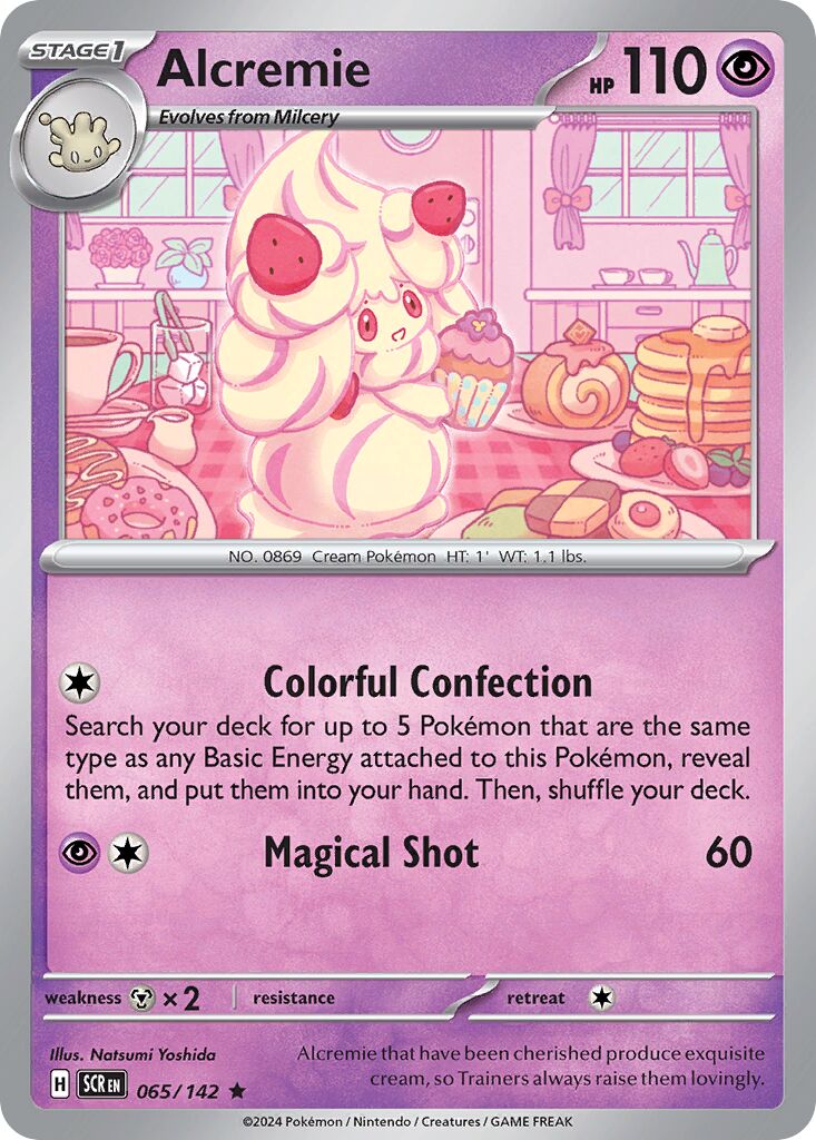 Alcremie 065/142 — Stellar Crown (English Pokémon TCG card)