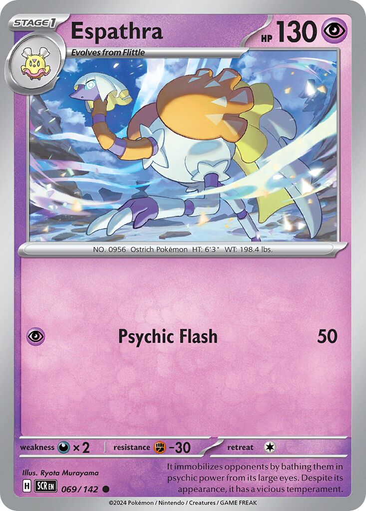 Espathra 069/142 — Stellar Crown (English Pokémon TCG card)