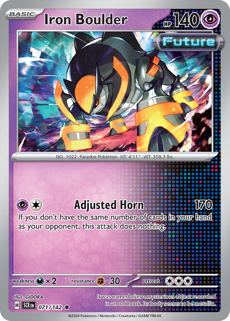 Iron Boulder 071/142 — Stellar Crown (English Pokémon TCG card)