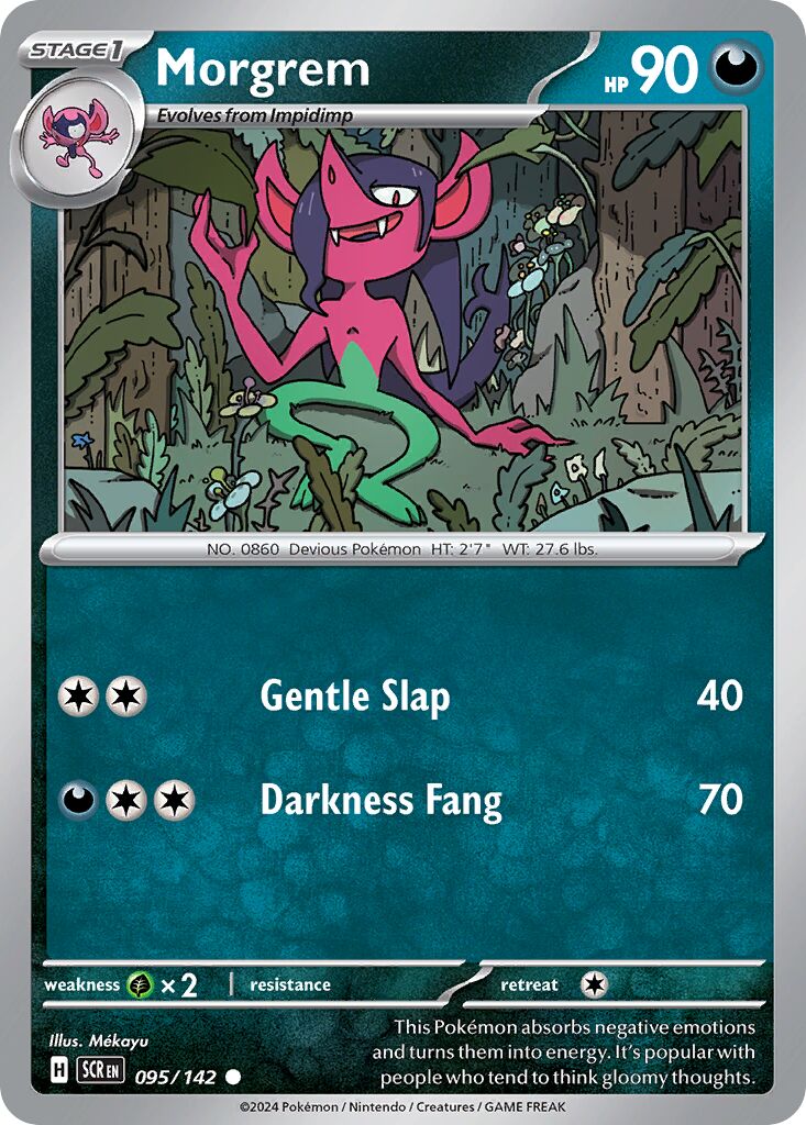 Morgrem 095/142 — Stellar Crown (English Pokémon TCG card)