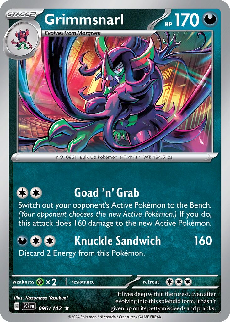 Grimmsnarl 096/142 — Stellar Crown (English Pokémon TCG card)