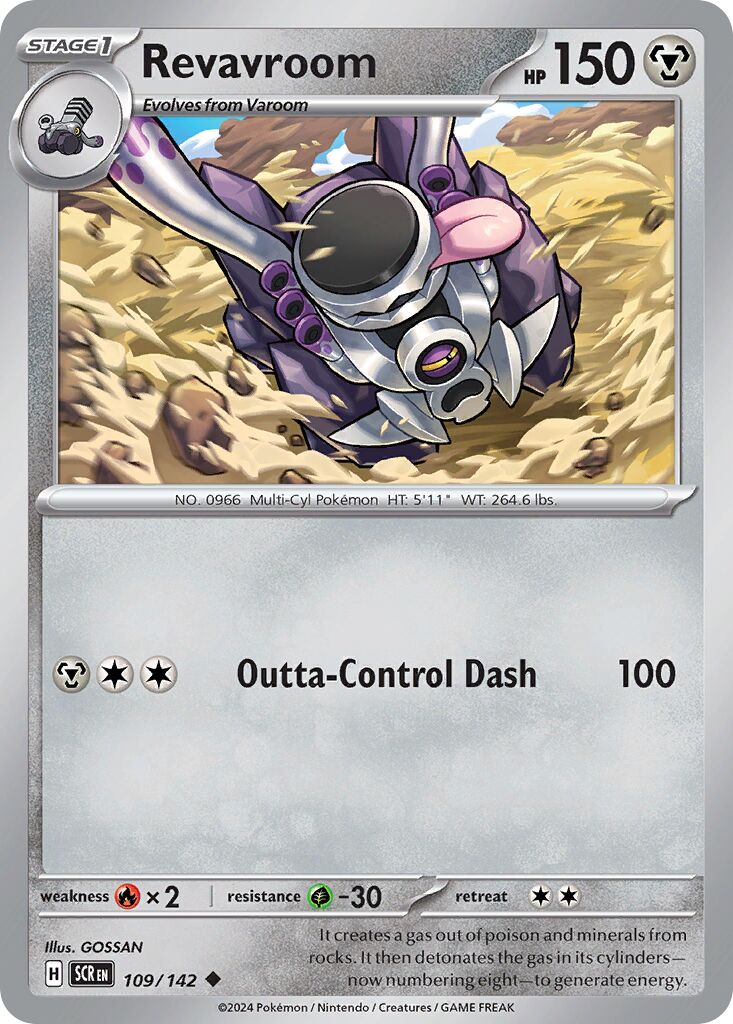 Revavroom 109/142 — Stellar Crown (English Pokémon TCG card)