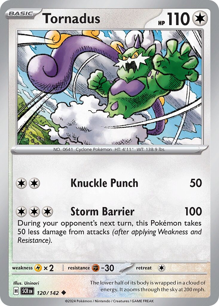 Tornadus 120/142 — Stellar Crown (English Pokémon TCG card)